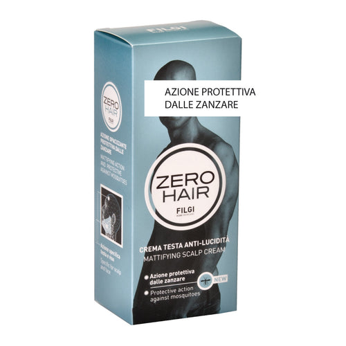 Zero Hair - Crema anti lucidità testa e viso - Azione protettiva dalle zanzare - 75ml